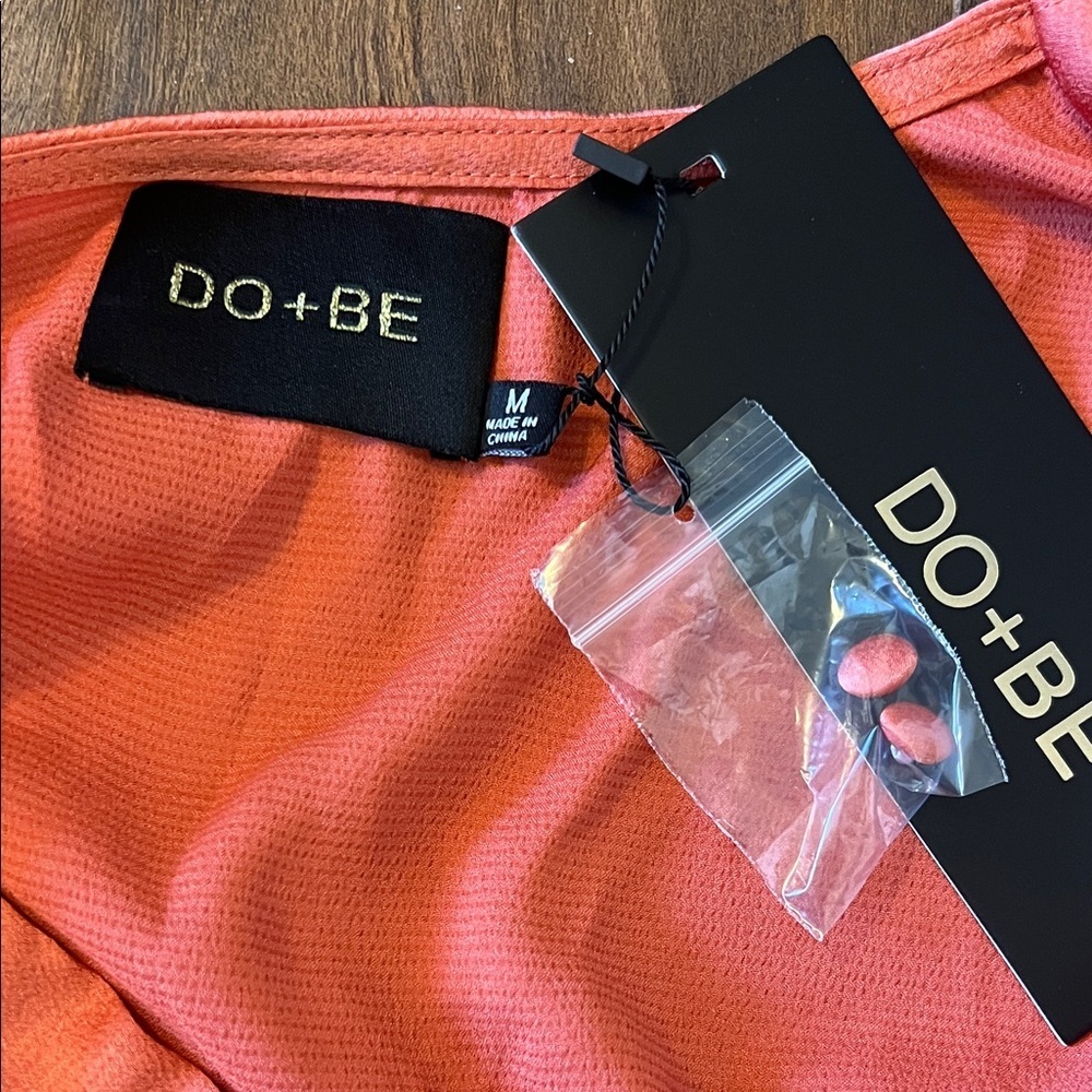 NWT DO+BE Elegant Orange Long Sleeve Dress - Picture 2 of 12